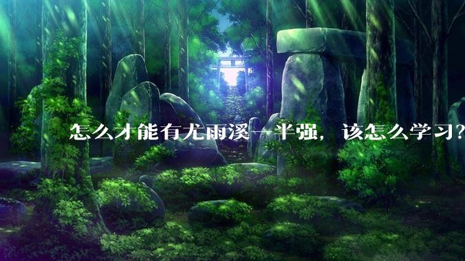 怎么才能有尤雨溪一半强，该怎么学习？